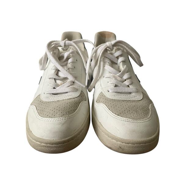 Veja Men’s V-90 Leather White Nautico Trainers Size 8 main image 6